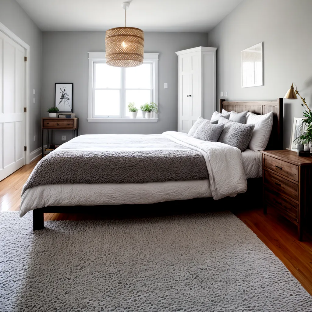quarto rustico chic escandinavo