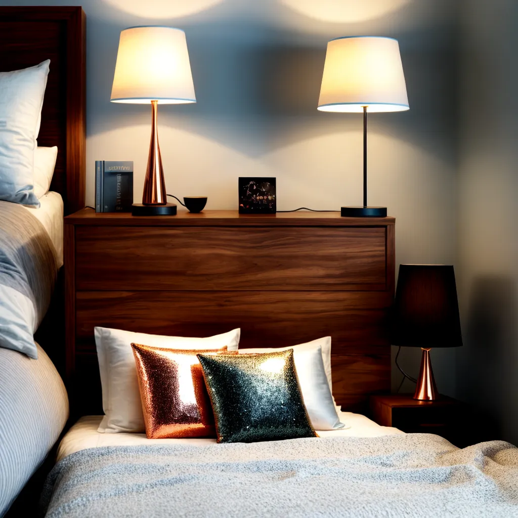 lampada cobre decoracao quarto