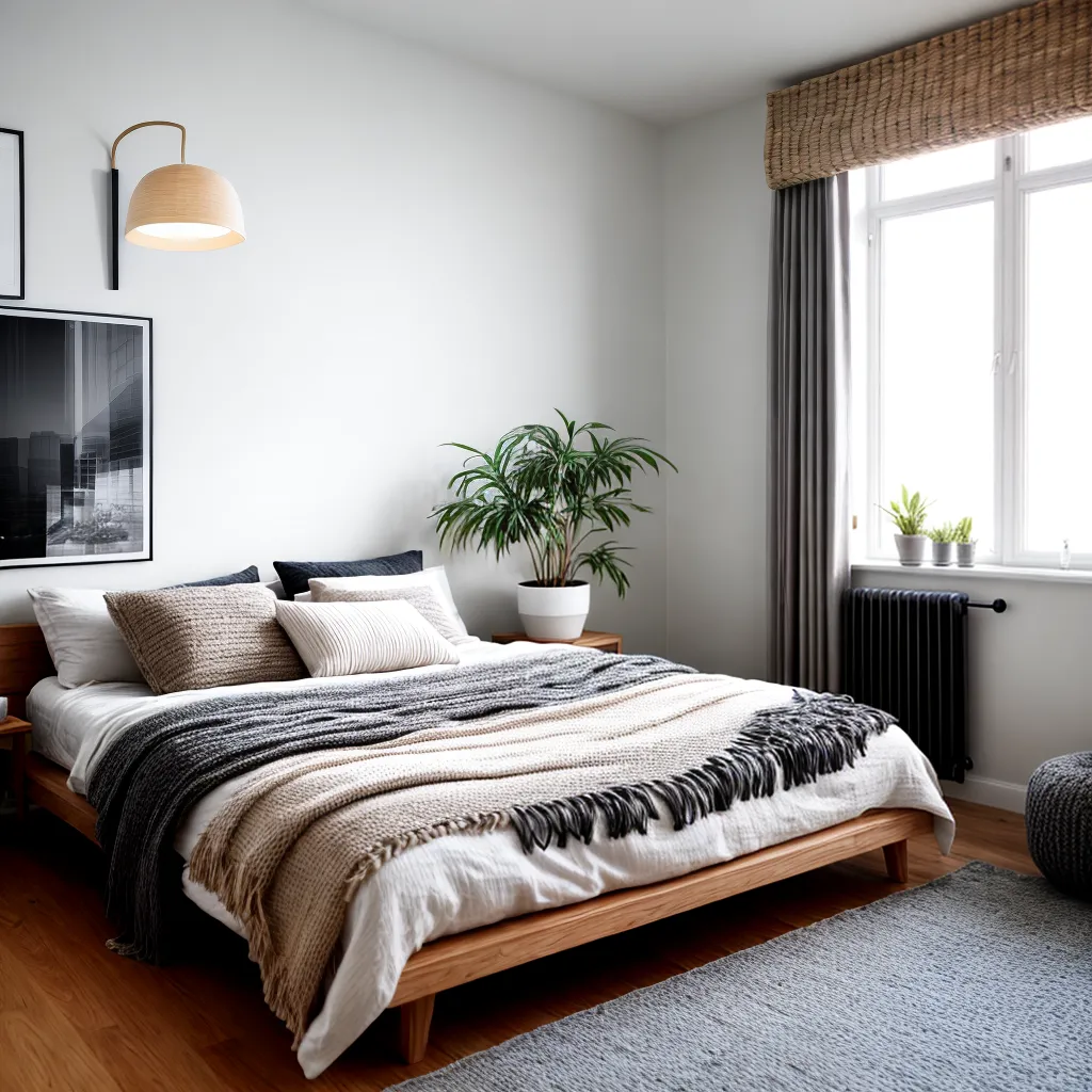 quarto aconchegante estilo escandinavo boho