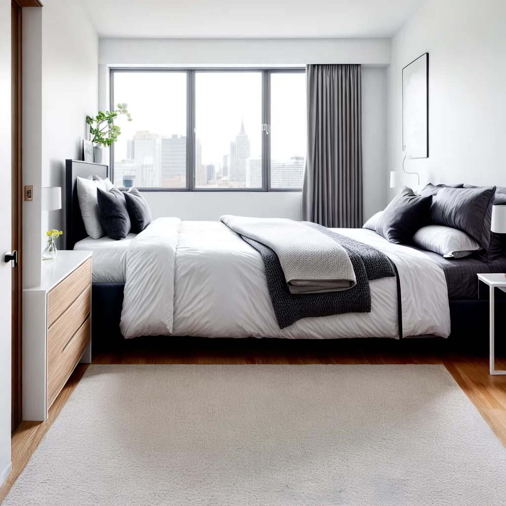 quarto neomoderno minimalista geometrico