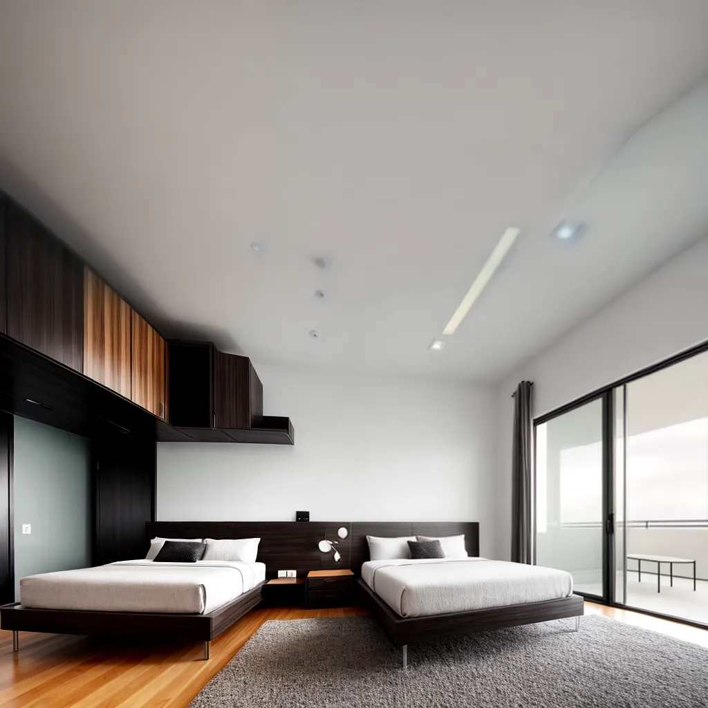quarto neomoderno minimalista