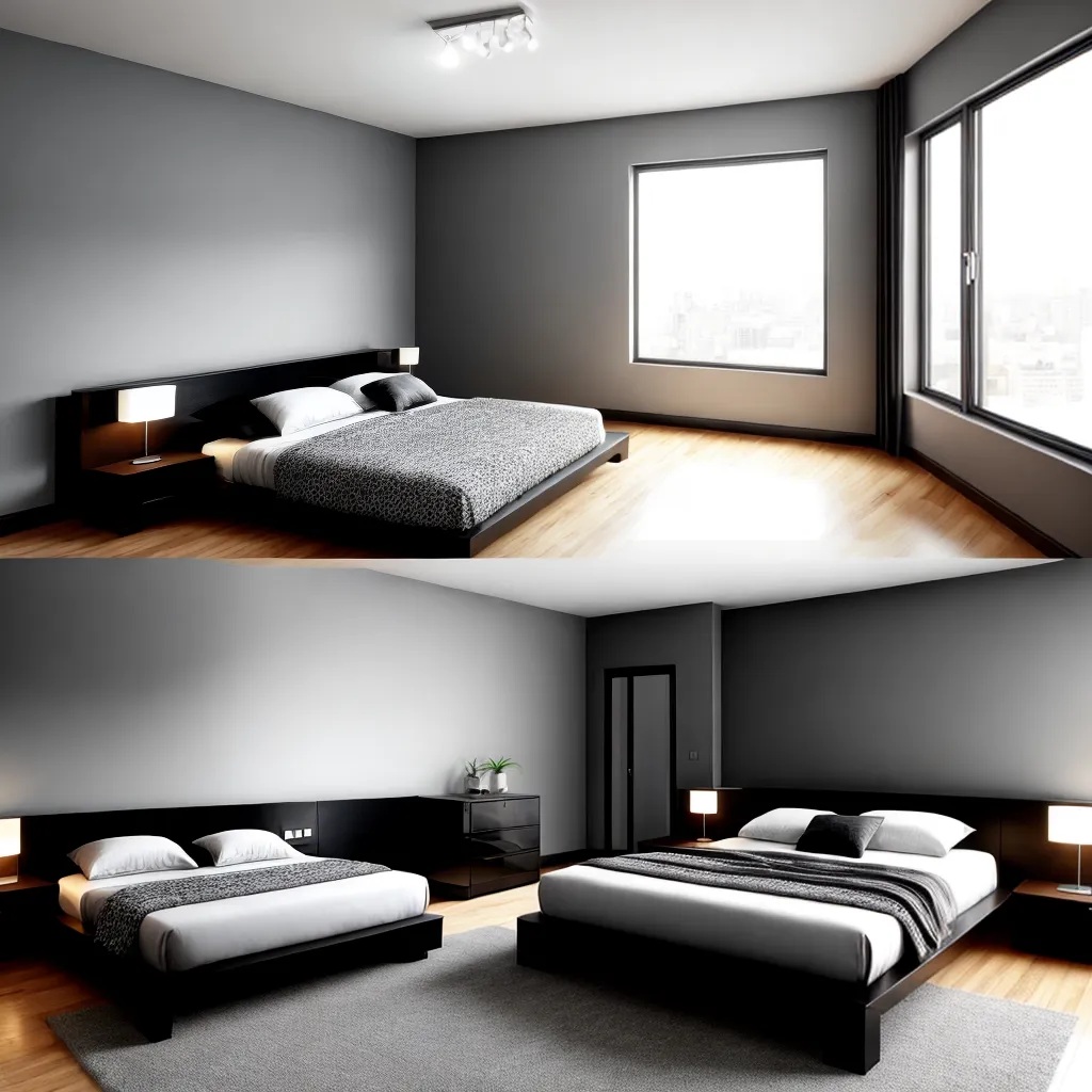 quarto neomoderno minimalista luzes