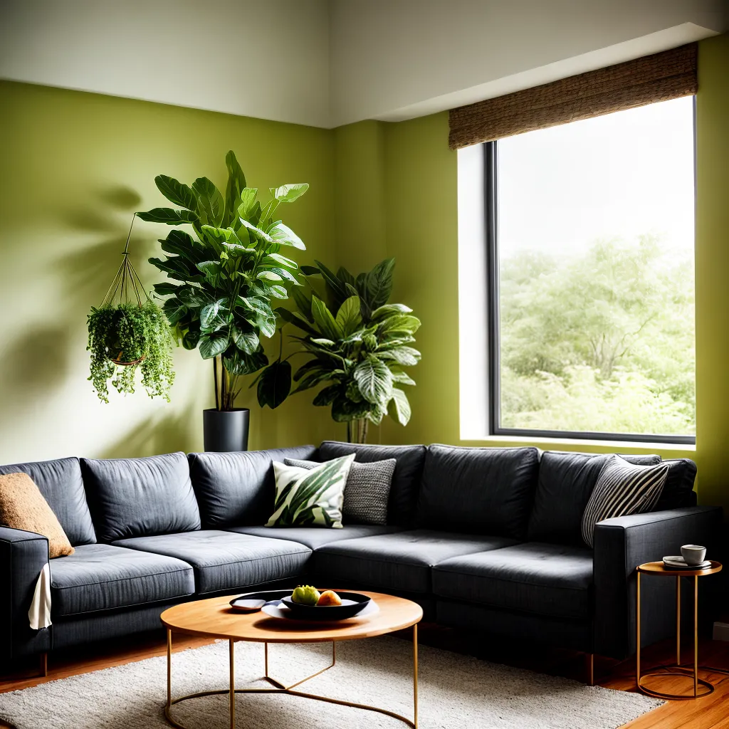 sala plantas verdes ambiente acolhedor 1