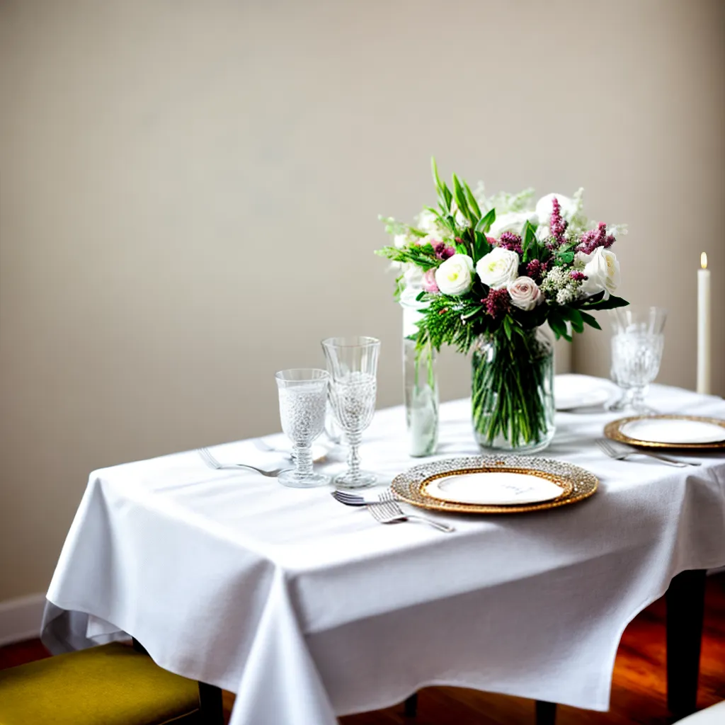 mesa jantar elegante toalha branca mesa jantar elegante toalha branca