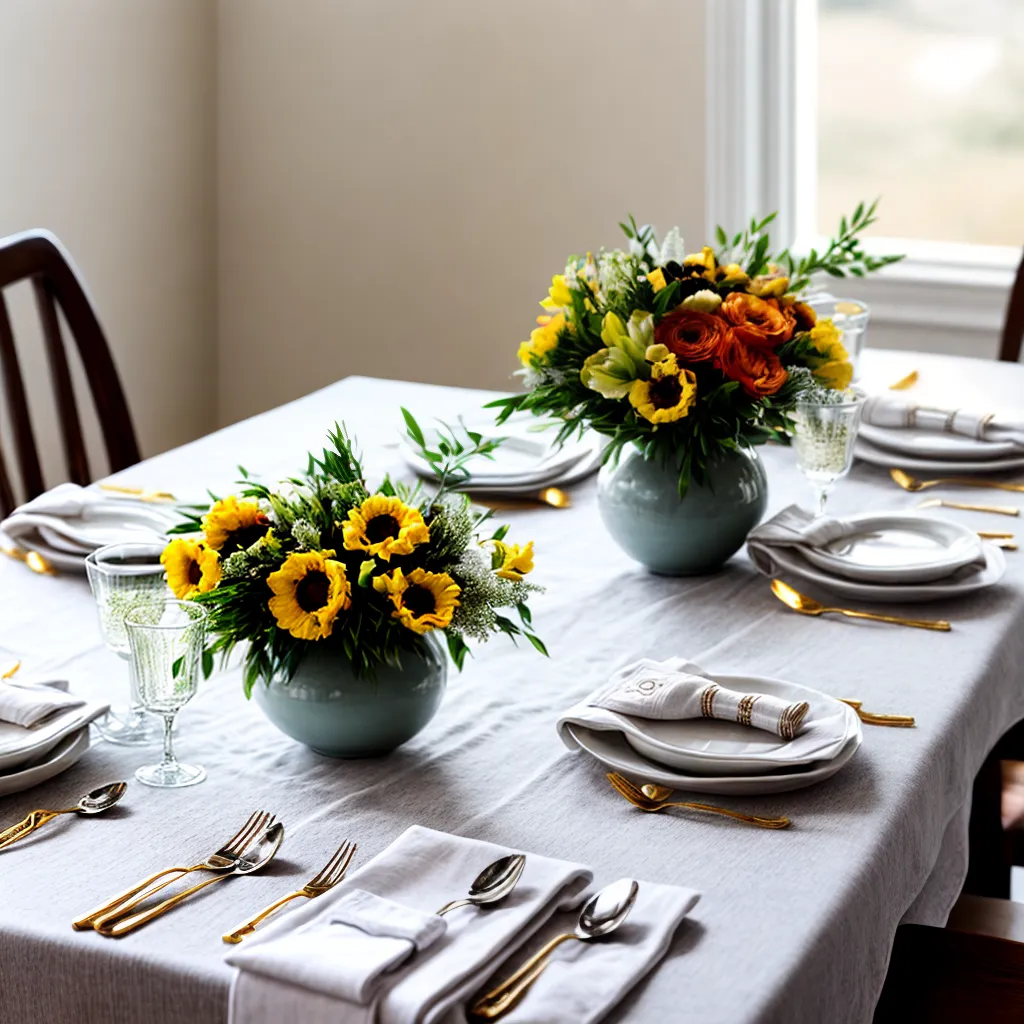 mesa jantar elegante prata flores mesa jantar elegante prata flores