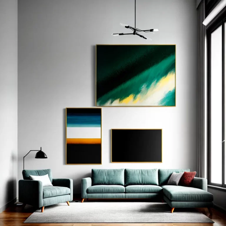 Como incorporar obras de arte na decoração da sala