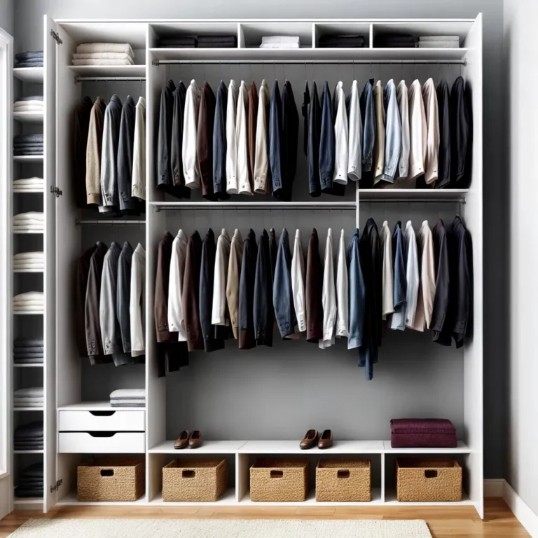 Organização e limpeza do guarda-roupa