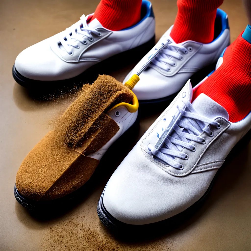 limpeza desinfeccao sapatos escova
