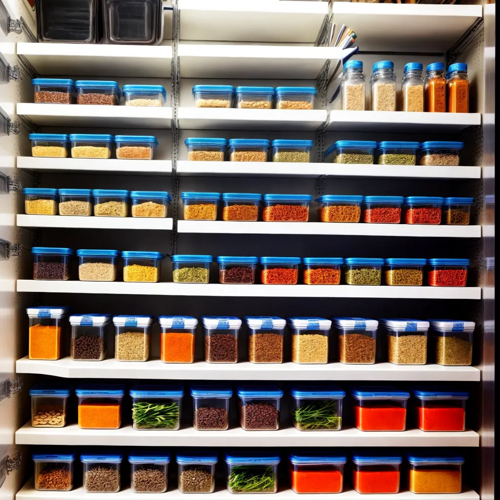 despensa organizada potes rotulados