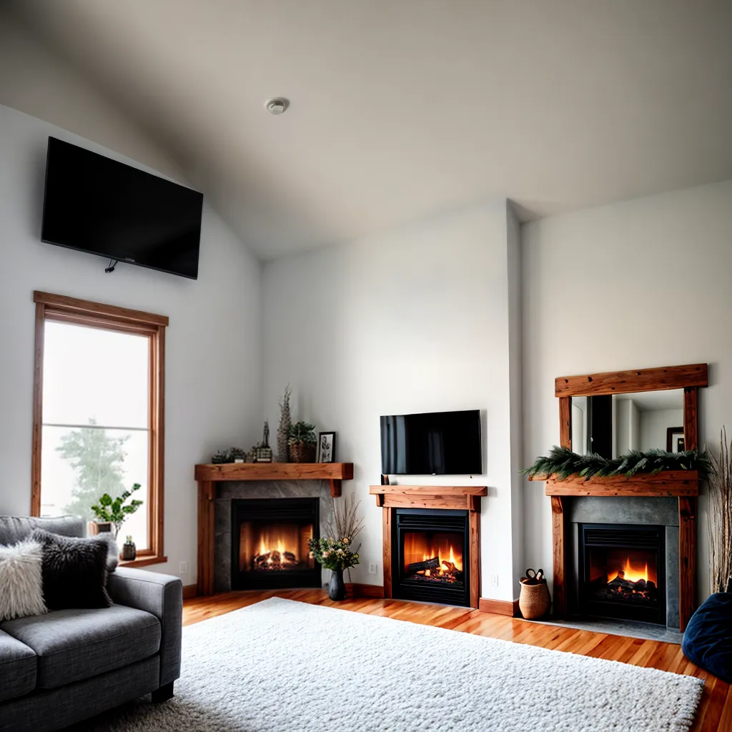 sala estar lareira inverno limpeza