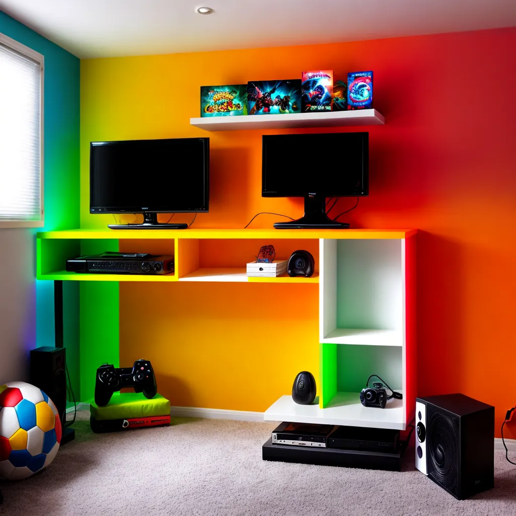 quarto gamer led console posters 1