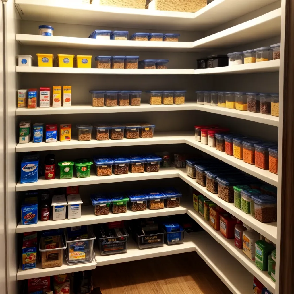 despensa organizada produtos limpeza
