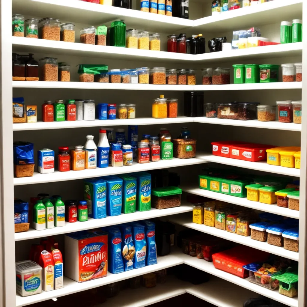 despensa organizada produtos limpeza 1
