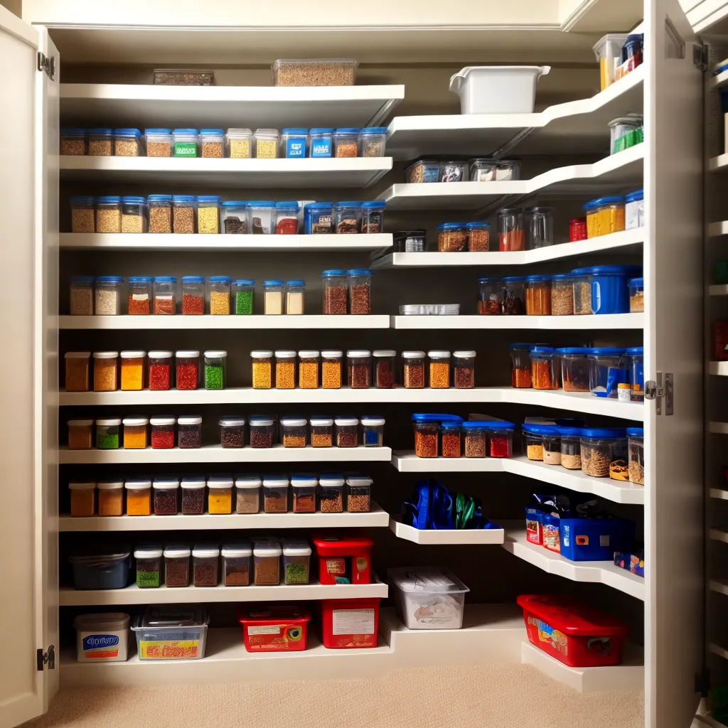 despensa organizada produtos limpeza 2
