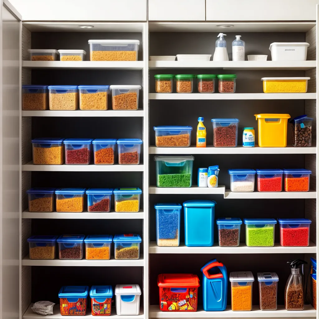 despensa organizada produtos limpeza 3