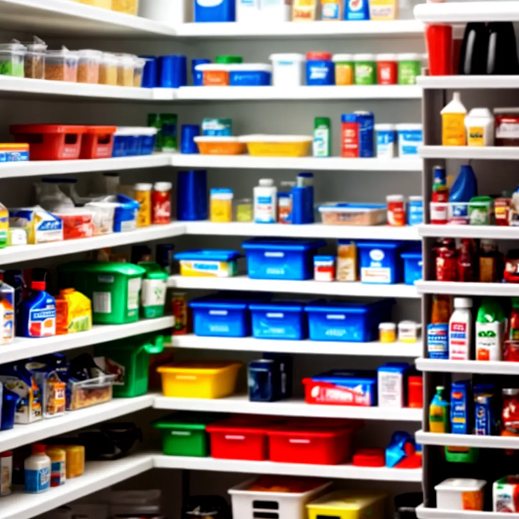 despensa organizada produtos limpeza 5