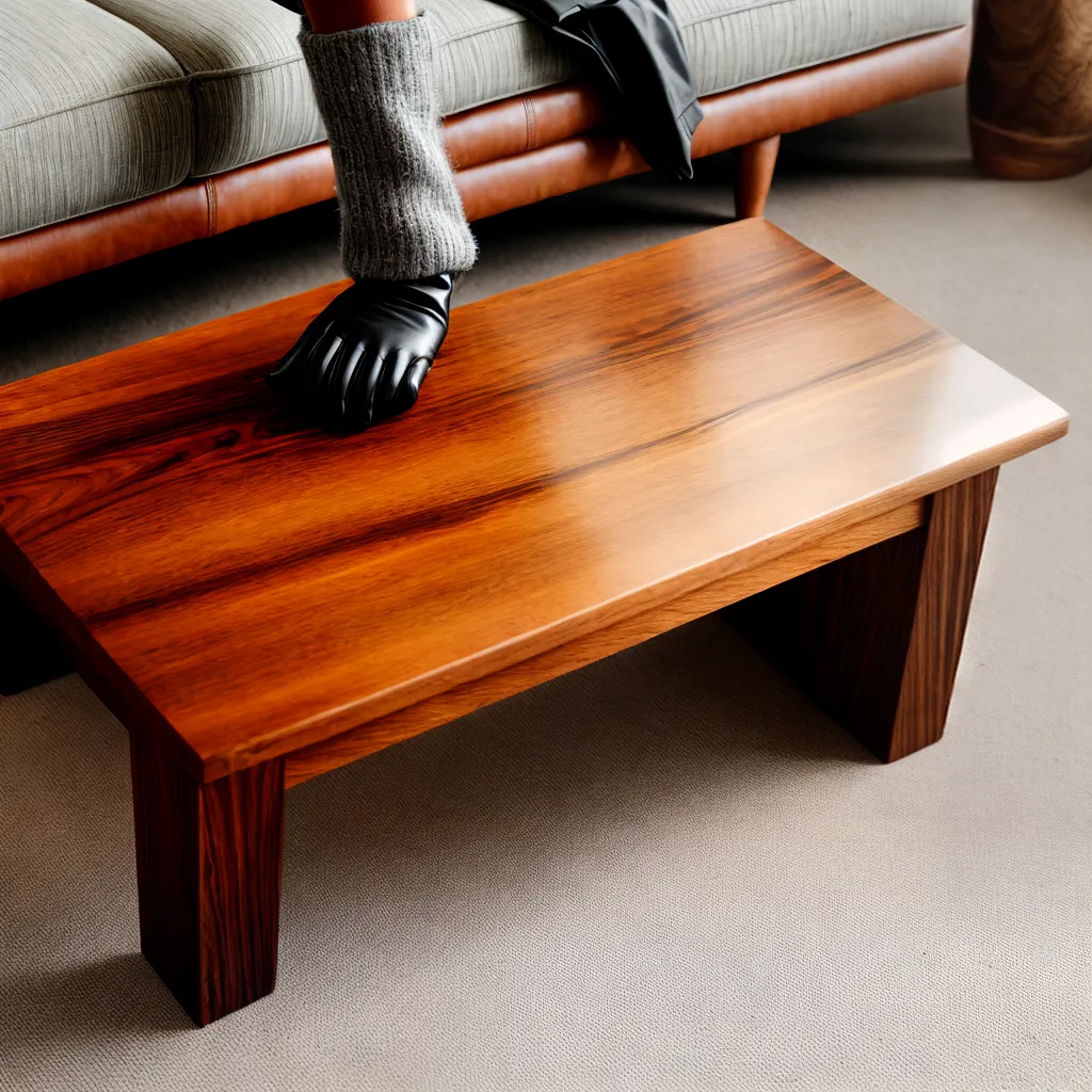 limpeza mesa acacia madeira natural 1