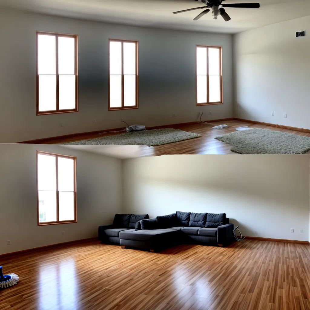 sala organizada reforma limpeza