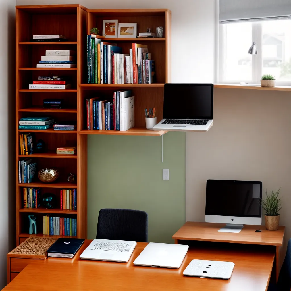 area estudo organizada mesa livros