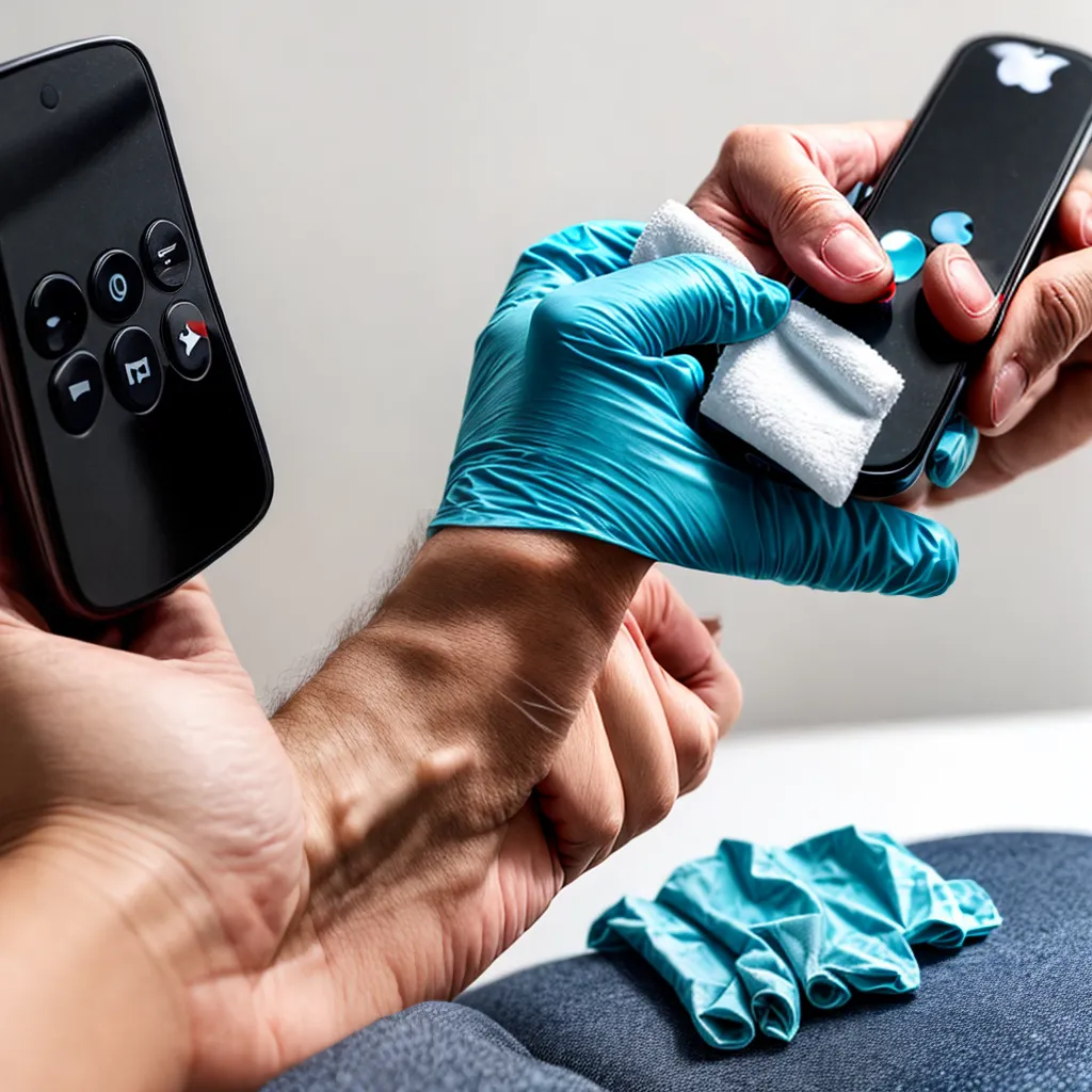limpeza controle remoto apple tv 2
