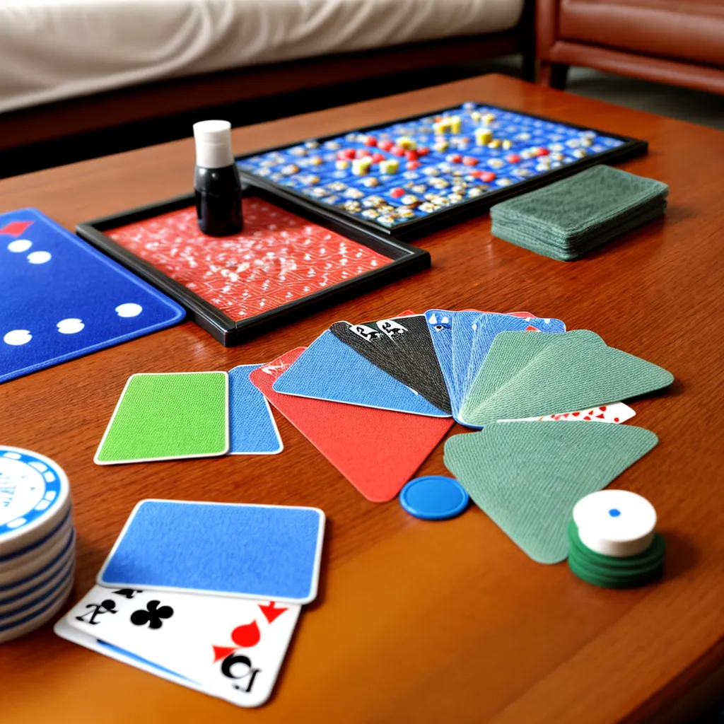 mesa jogos cartas organizada limpeza