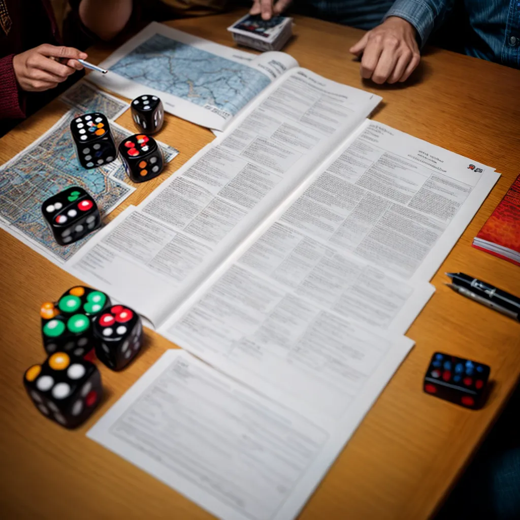 mesa rpg jogadores dados miniaturas