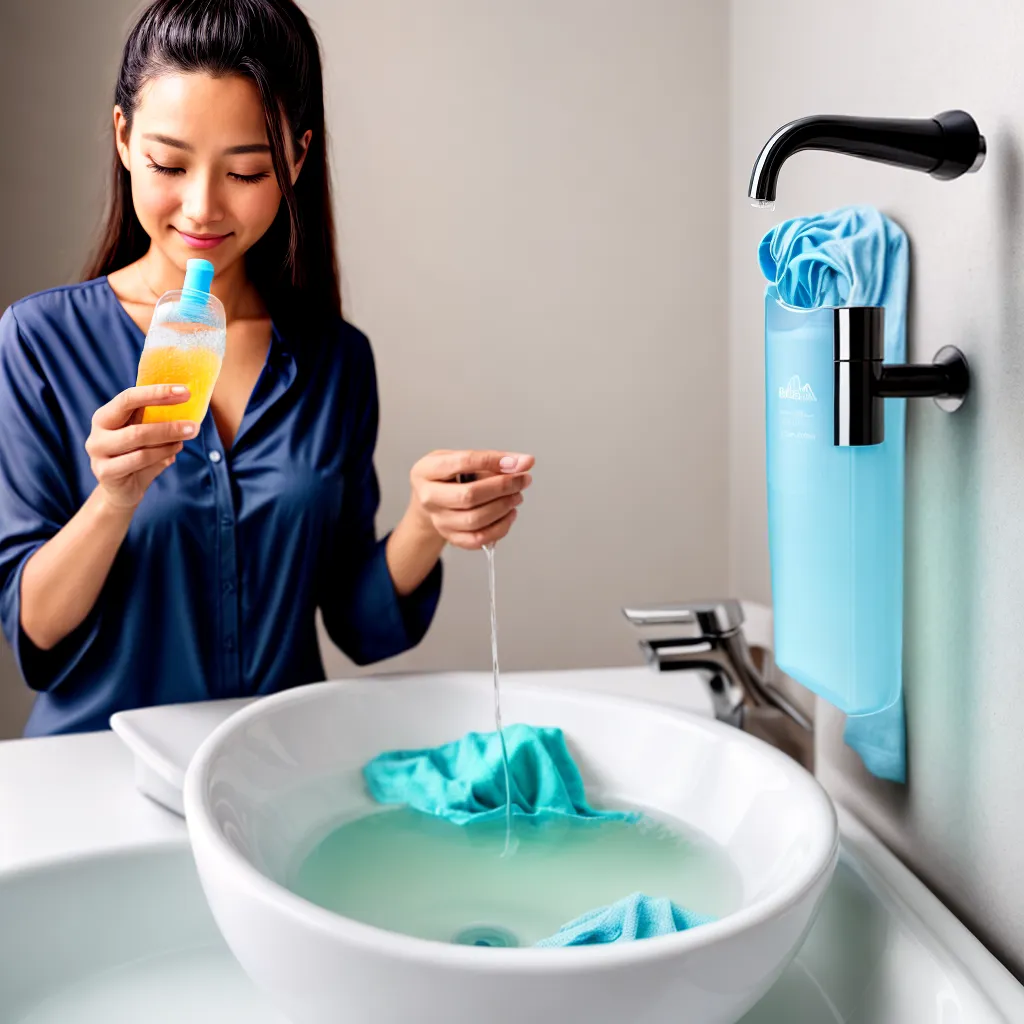 limpeza viscose poliester detergente