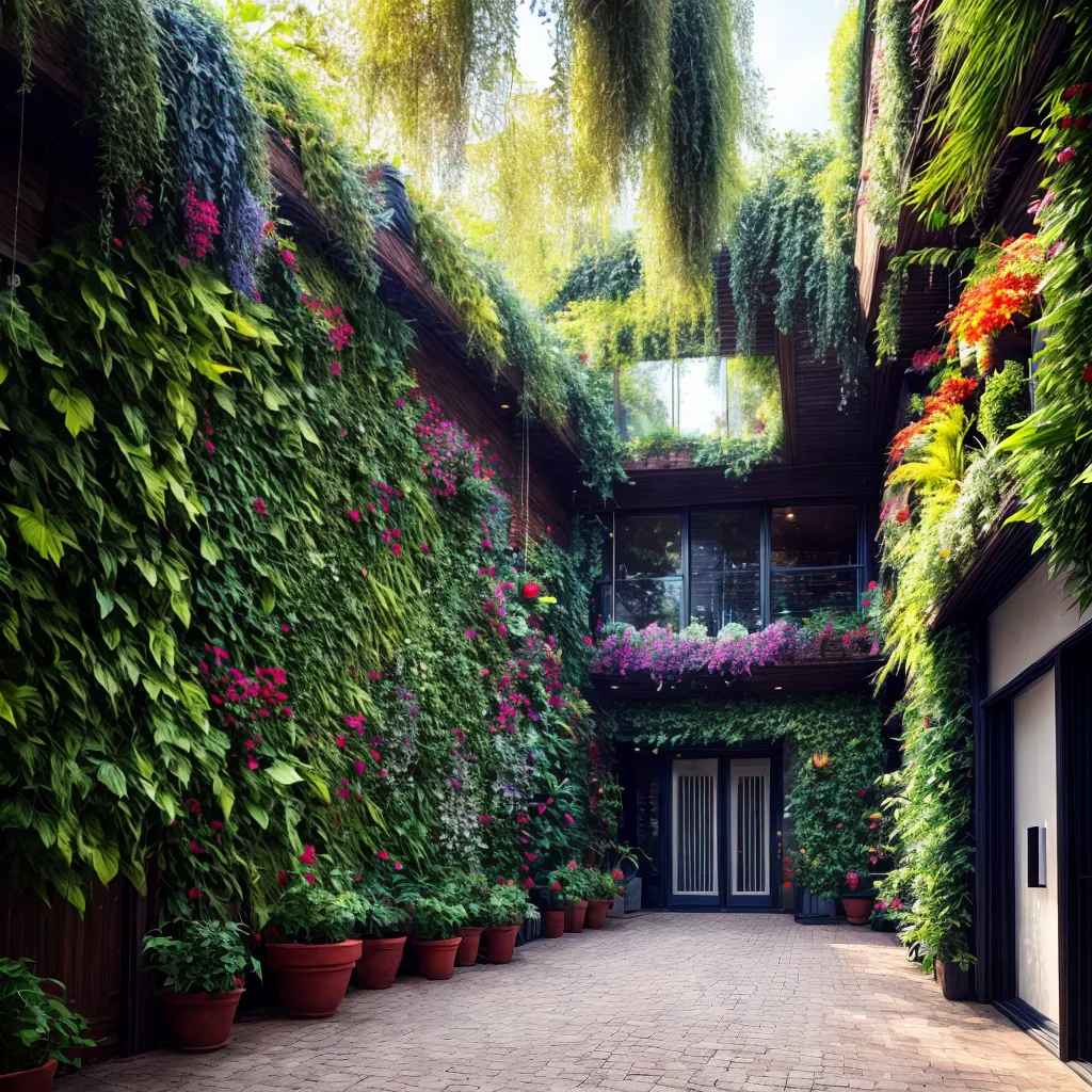 jardim vertical vibrante paredes urbanas