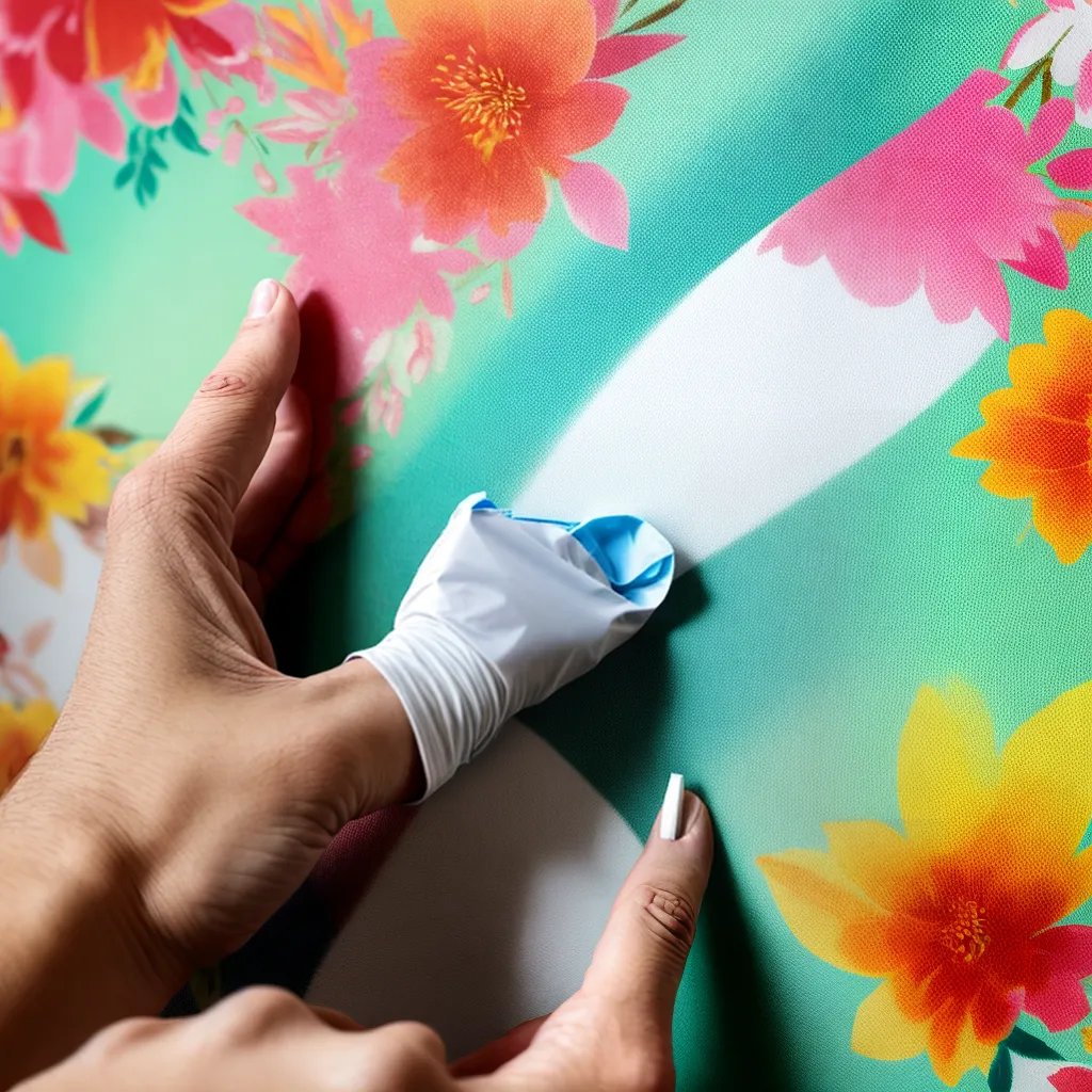 remocao papel de parede floral cuidado