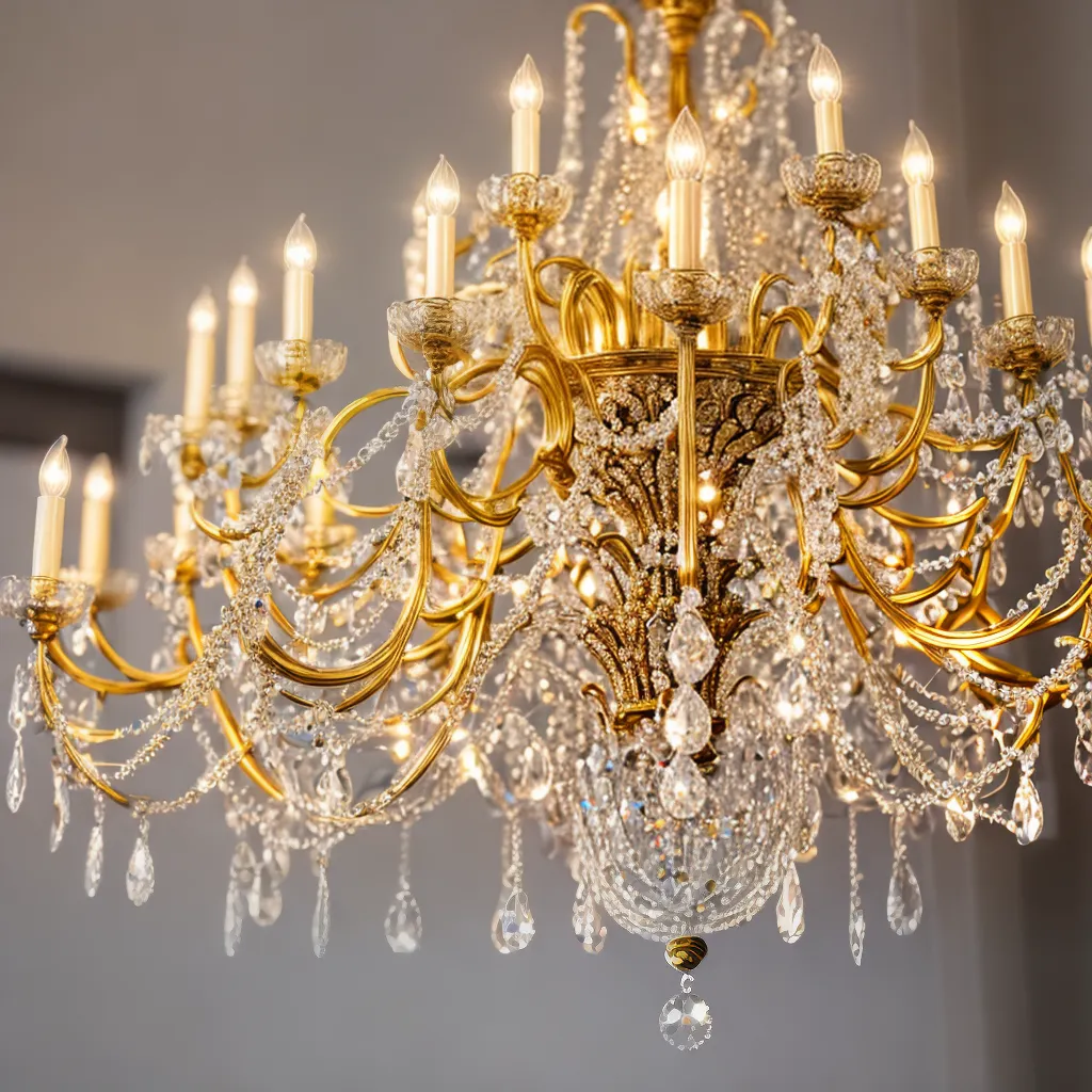 limpeza candelabro tecnico cristais