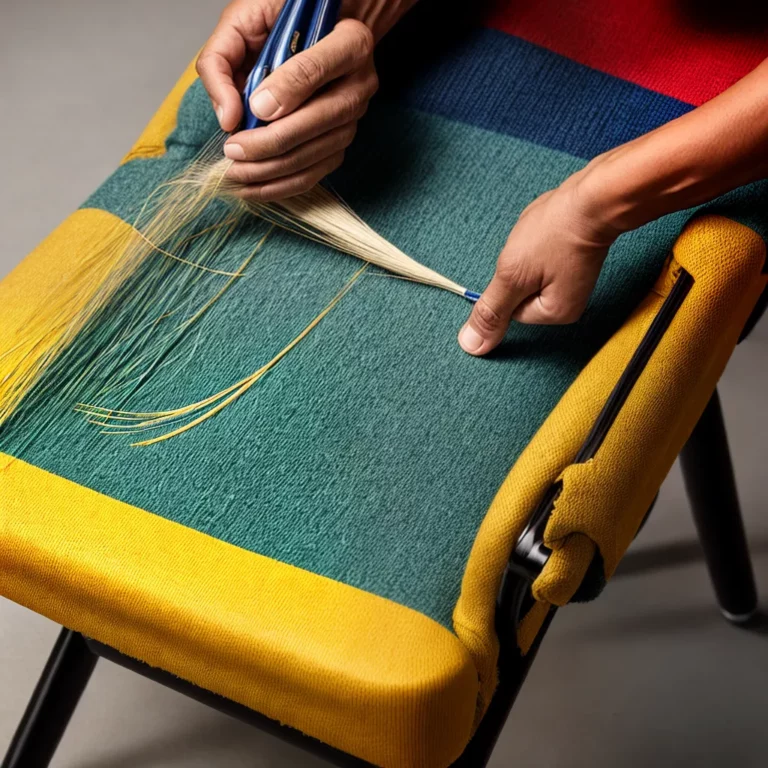 Manutenção de móveis e itens de decoração em fibra sintética