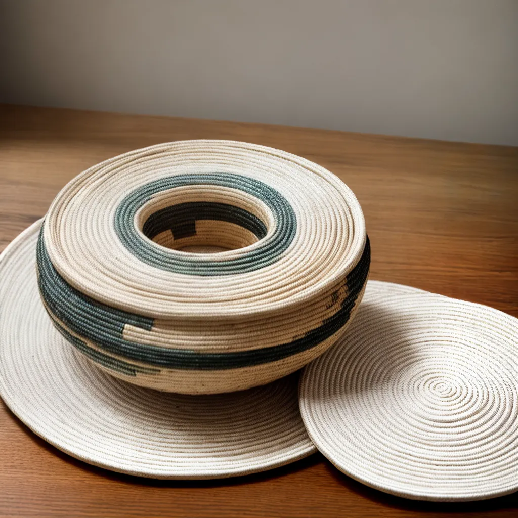 cesta sisal tecido decorativo madeira