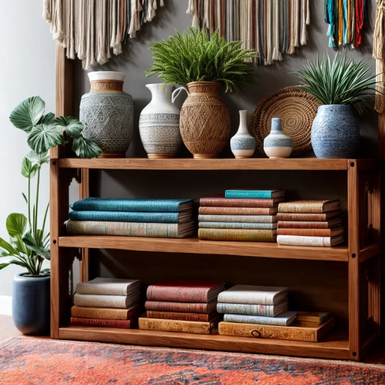 Conservação de itens de decoração em estilo boho