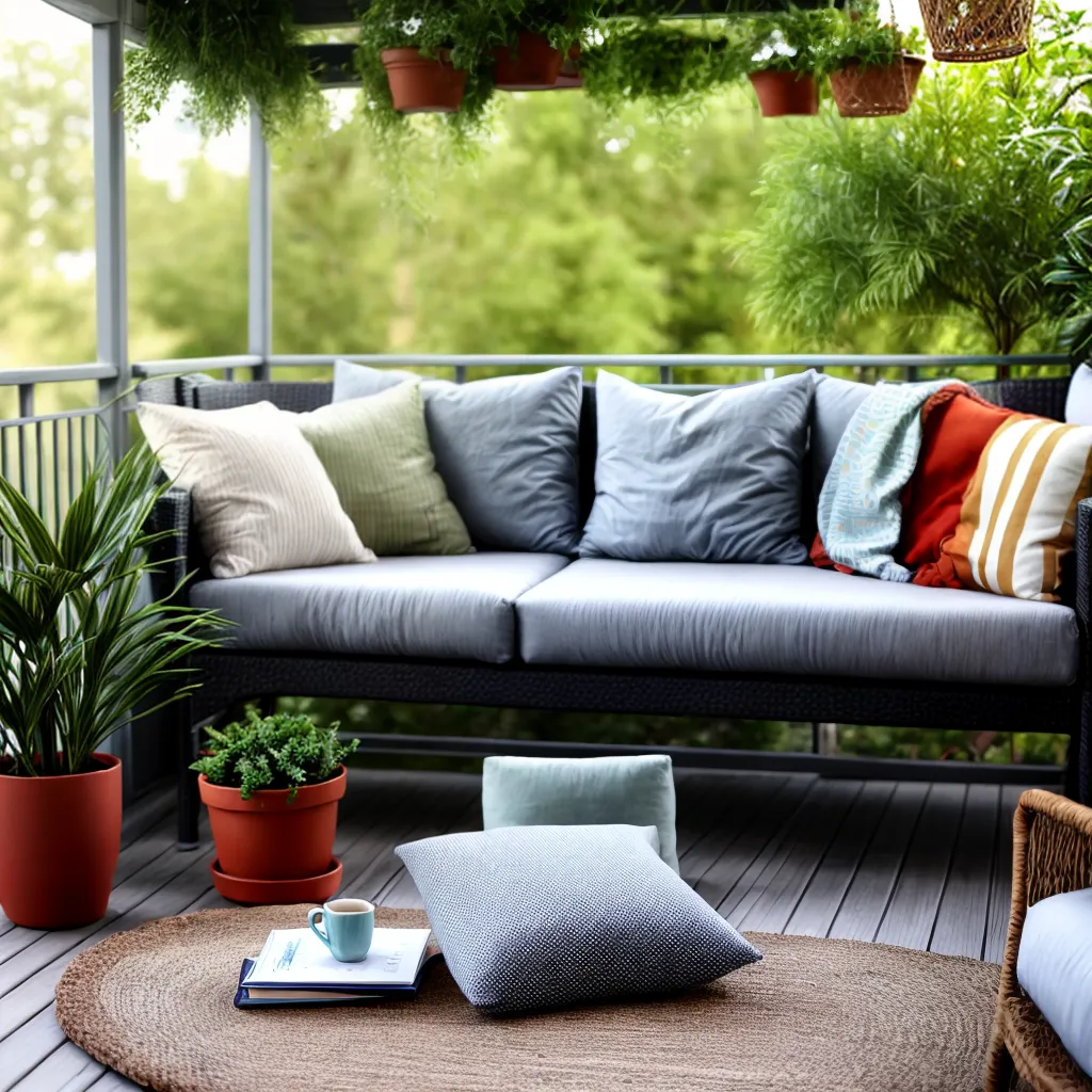 varanda aconchegante plantas luzes