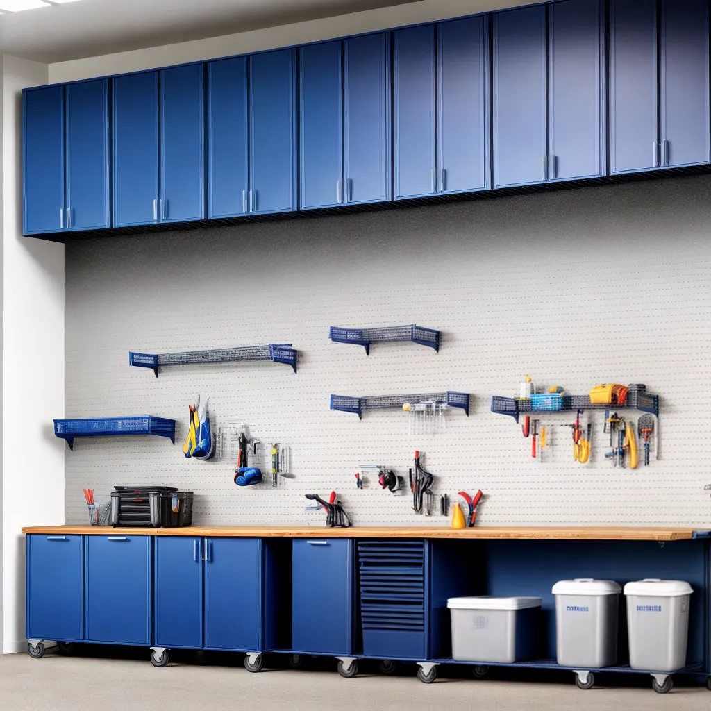 garagem organizada armazenamento ferramentas 2