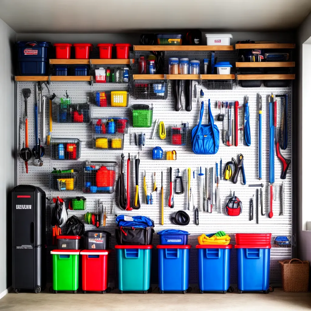 garagem organizada armazenamento ferramentas 4