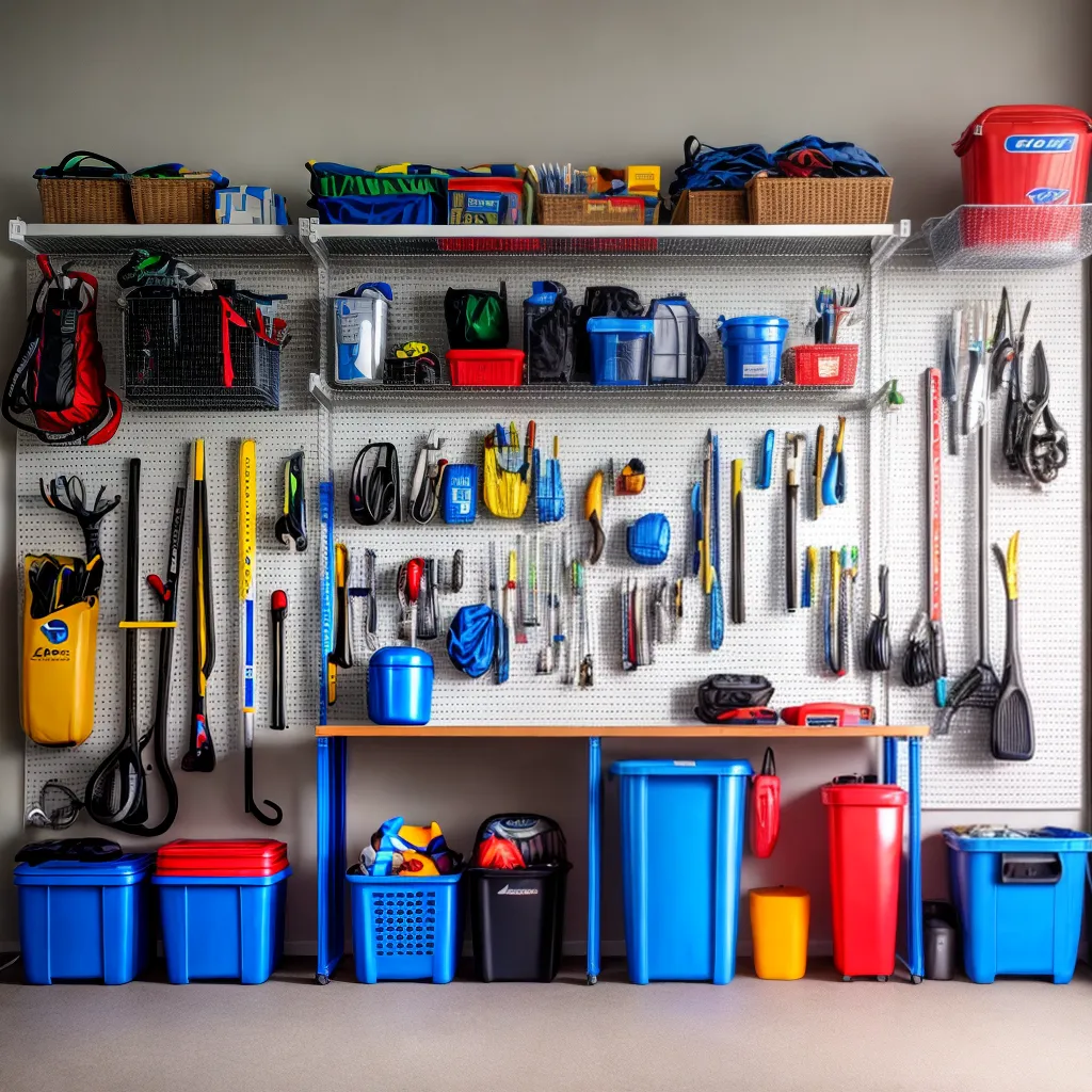 garagem organizada prateleiras bicicletas