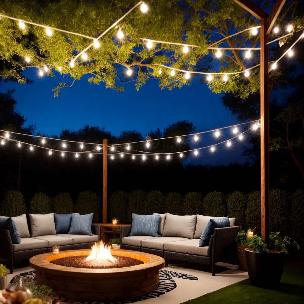 oasis jardim lounge conforto luzes