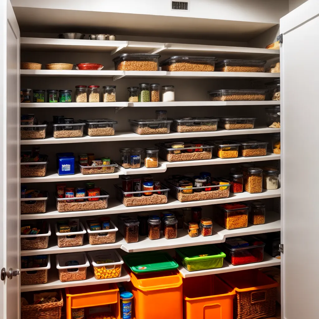 despensa organizada rotulos alimentos