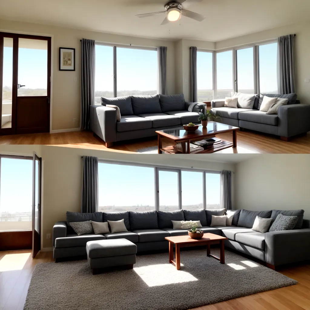 sala estar aconchegante sofa flores