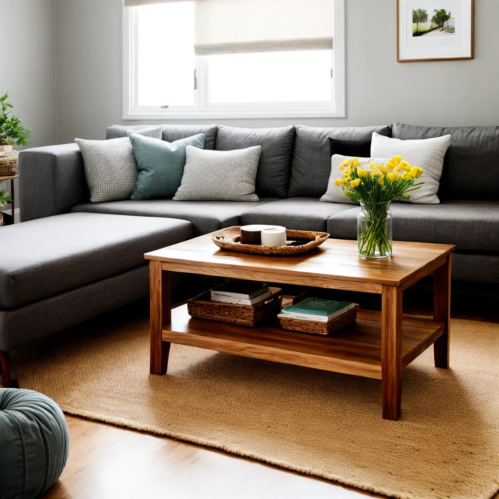 sala arrumada almofadas sofa luzes