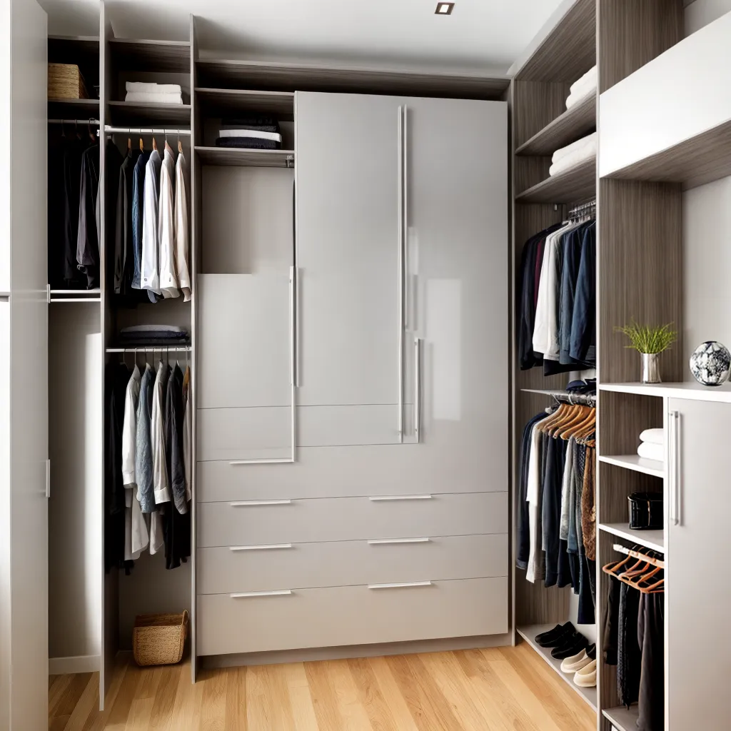closet organizado espacoso funcional