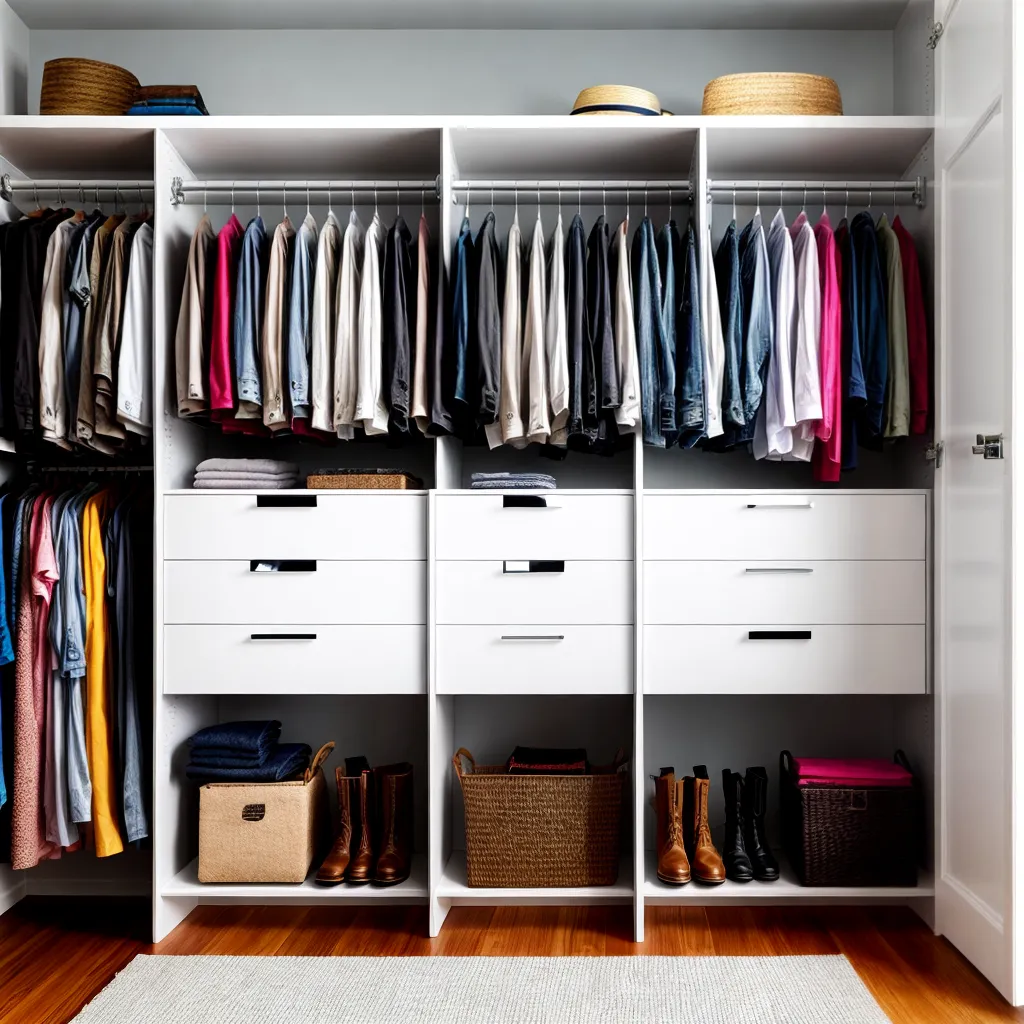 closet organizado roupas sapatos acessorios