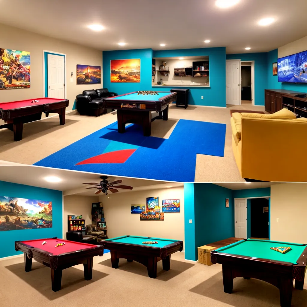 sala jogos colorida organizada