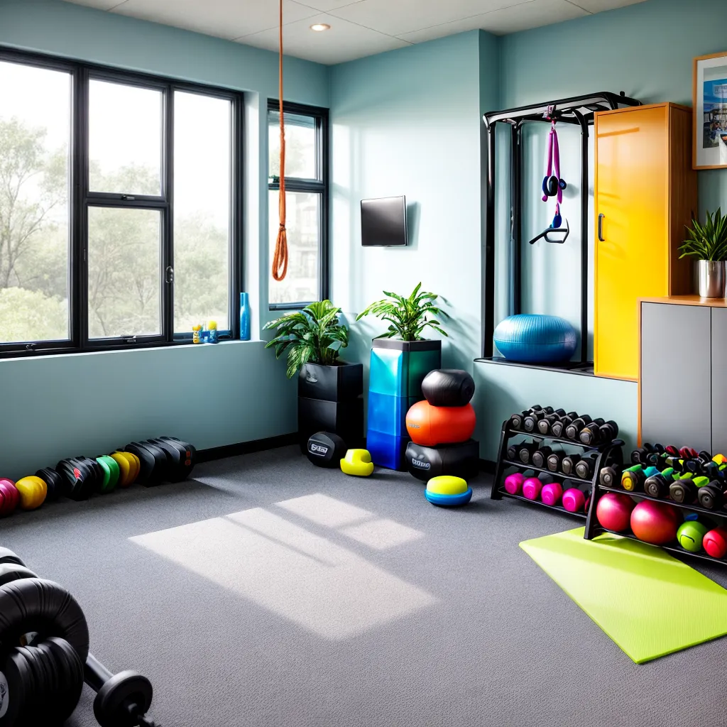 sala fitness janelas equipamentos motivacao