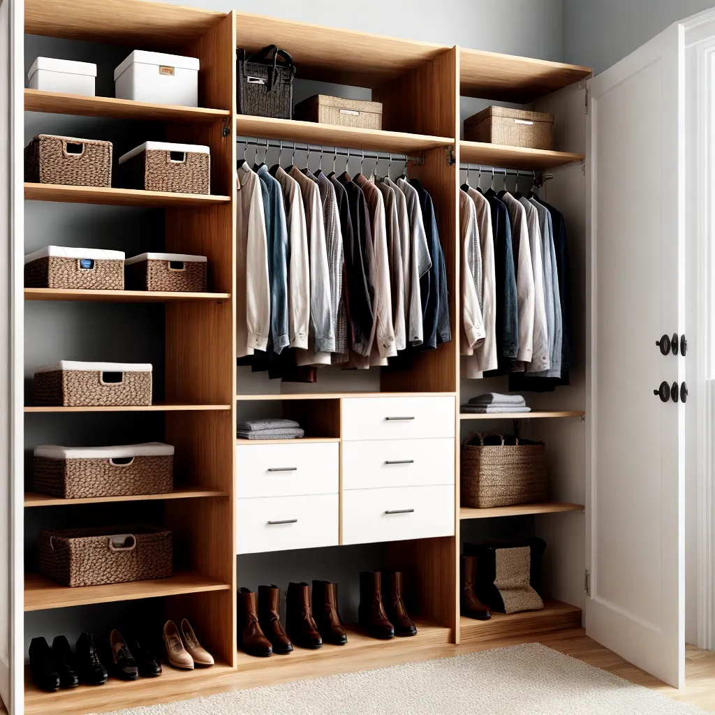 closet organizado roupas sapatos acessorios 2