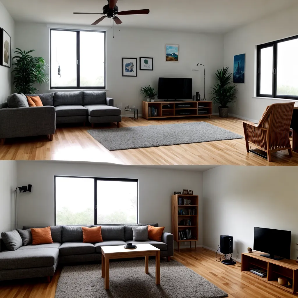 sala estar versatil sofa livros janela