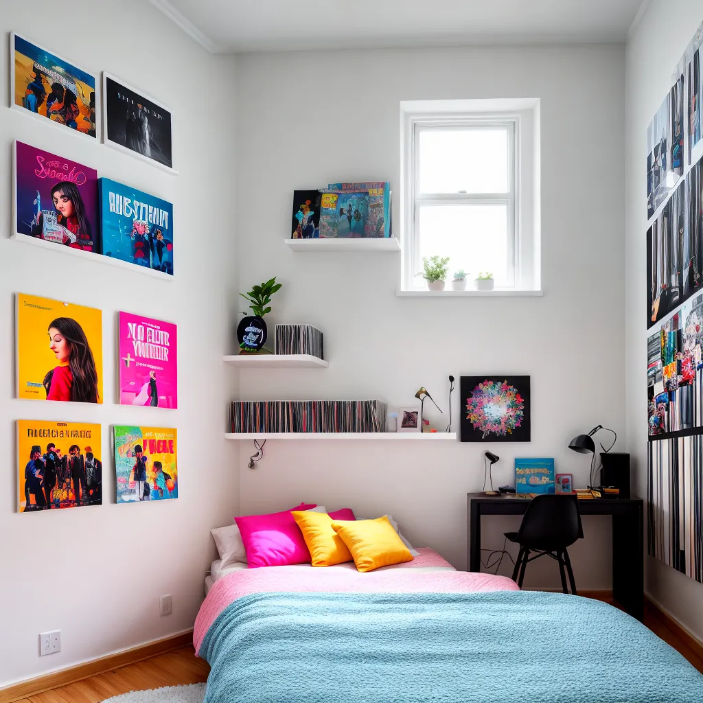 quarto adolescente musica vibrante