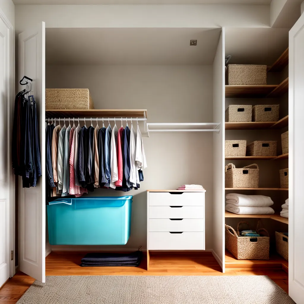 closet organizado armazenamento roupas 2