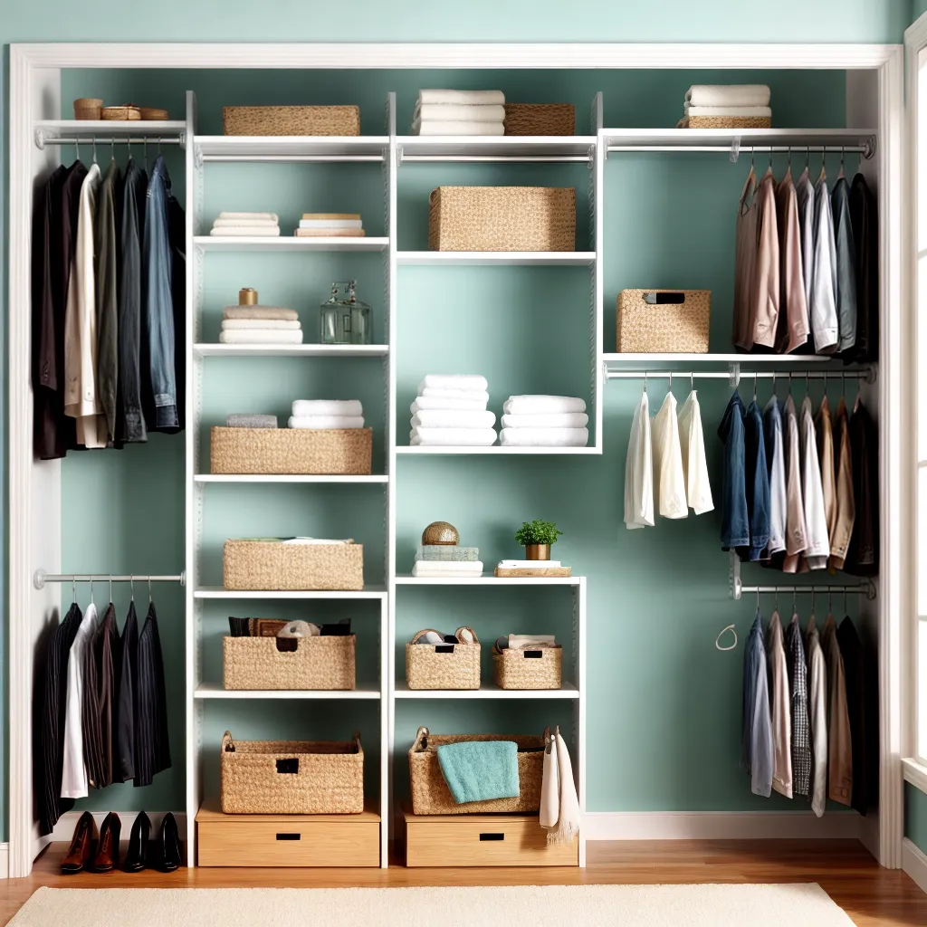 closet organizado armazenamento luz natural
